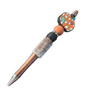 Pumpkin beaded pen‎